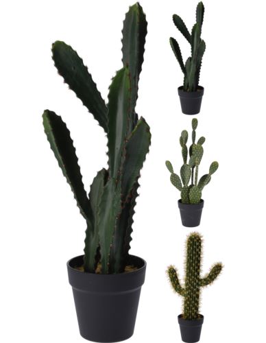 Kaktus sztuczny w doniczce 56cm Mix