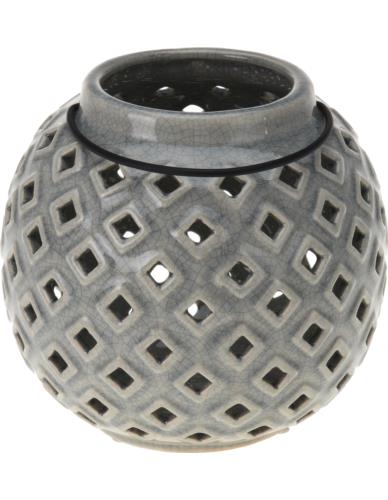 Lampion ceramiczny 17 cm w dziurki