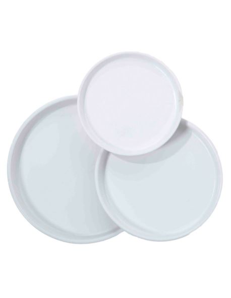Talerz/Taca Biały Ceramika D21 cm