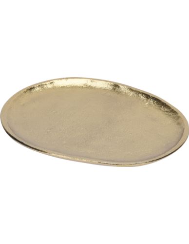Taca Aluminiowa owal złota D16cm