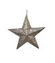 Gwiazda metalowa tłoczona stare złoto 41x39cm
