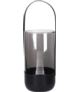 Lampion Szklany lustrzany z rączką H33 cm