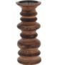 Świecznik kolumnowy Drewno Mango H24cm