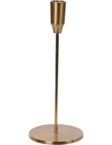 Świecznik Metal Pojedynczy Złoty H25cm