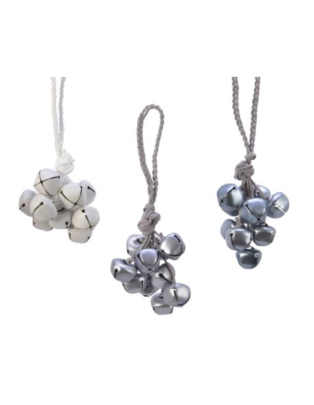 Dzwonki w wiązce srebrno-niebiesko-perłowe