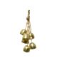 Dzwonki w wiązce złote z koralikami
