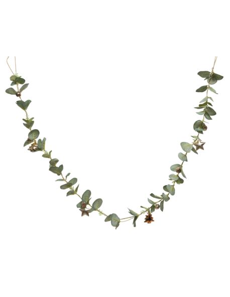 Girlanda sztuczny eukaliptus z dzwonkami 150 cm