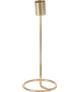 Świecznik Metal Pojedynczy Złoty H20,5cm