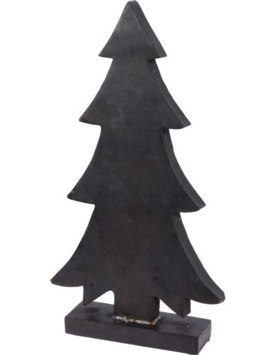 Choinka drewniana stojąca czarna H42cm