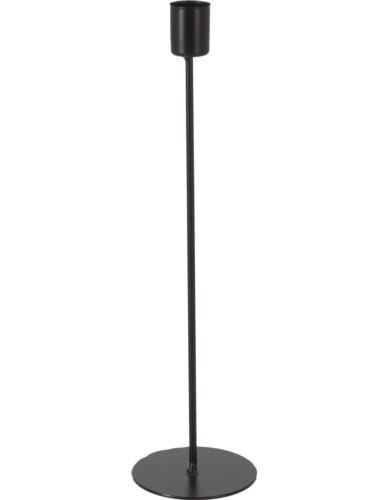 Świecznik Metal Pojedynczy Czarny H30,5cm