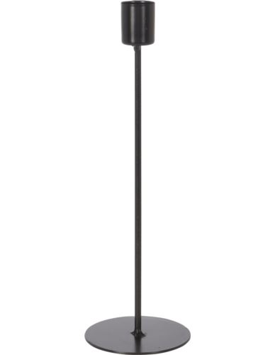 Świecznik Metal Pojedynczy Czarny H25,5cm