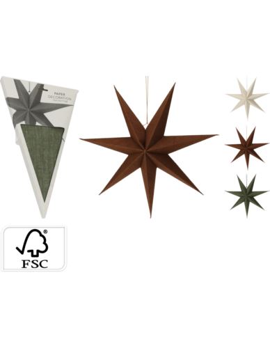 Gwiazda papierowa D75cm 3 kolory