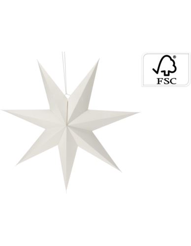 Gwiazda papierowa Biała D75cm