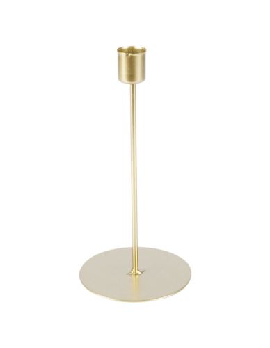 Świecznik Metal Pojedynczy Złoty H20,5cm