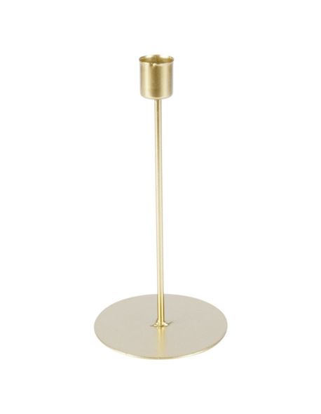 Świecznik Metal Pojedynczy Złoty H20,5cm