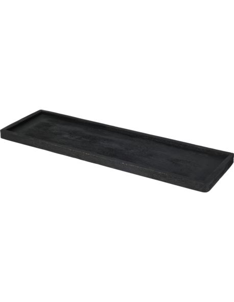 Taca prostokąt mango czarna 45 cm