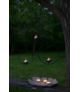Świeczniki metalowe obręcze tealight czarne 3 szt.