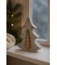 Choinka z drewnianym drzewkiem Beton H20cm