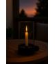 Świecznik Tealight ze szklanym cylindrem H20cm