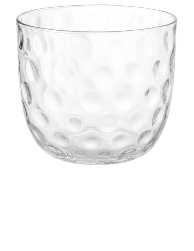 Wazon szklany Okragły wypustki H19cm