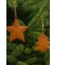 Zawieszka Metalowa rdzewiona choinka/gwiazda